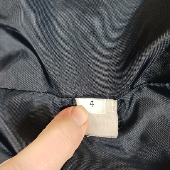 Vintage DONCASTER Crop Blazer Size 4 Dark Blue - Picture 6 of 7